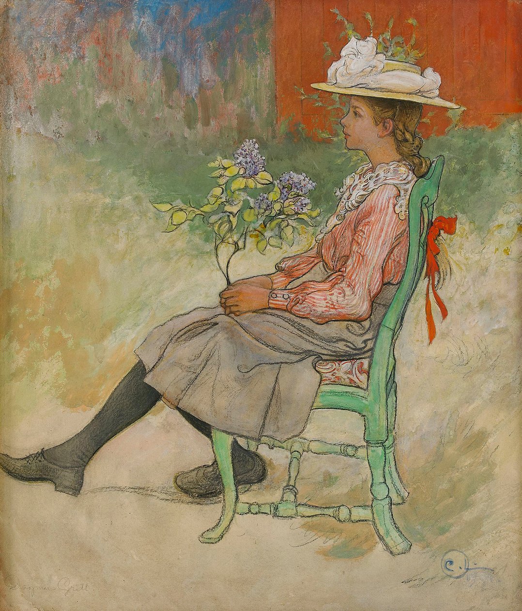 Bahçedeki Dagmar Grill by Carl Larsson