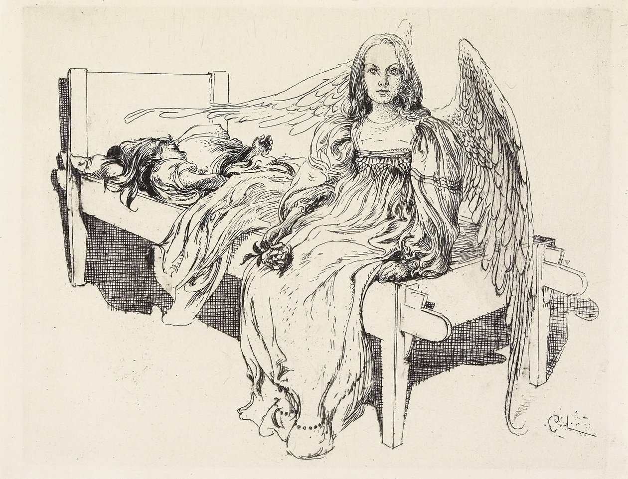 Koruyucu Melek, 1905 by Carl Larsson