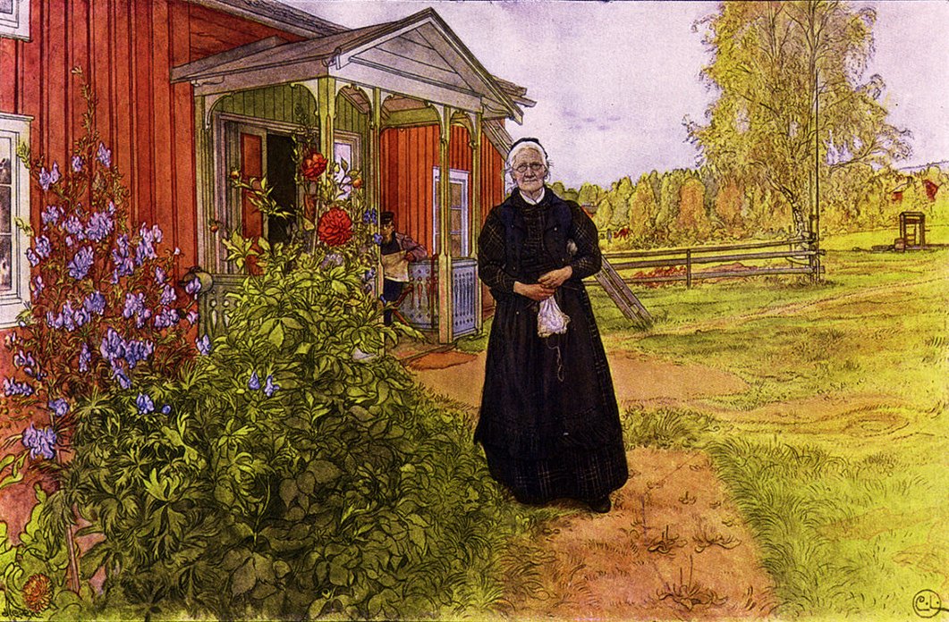 Baba ve anne by Carl Larsson