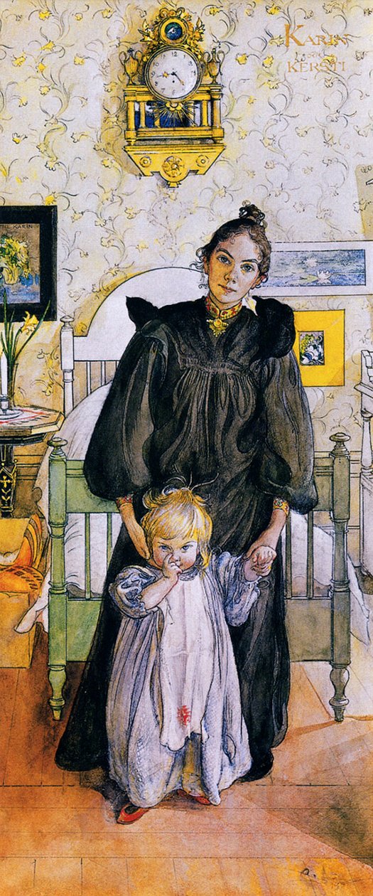Karin ve Kersti by Carl Larsson