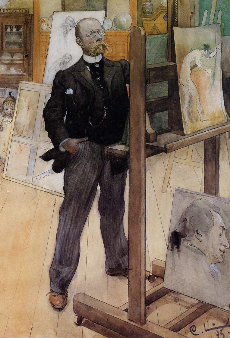 Otoportre by Carl Larsson
