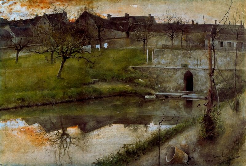 şehir duvarı by Carl Larsson