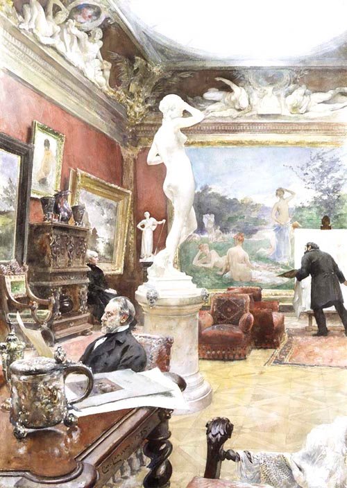fürstenberg galerisi by Carl Larsson