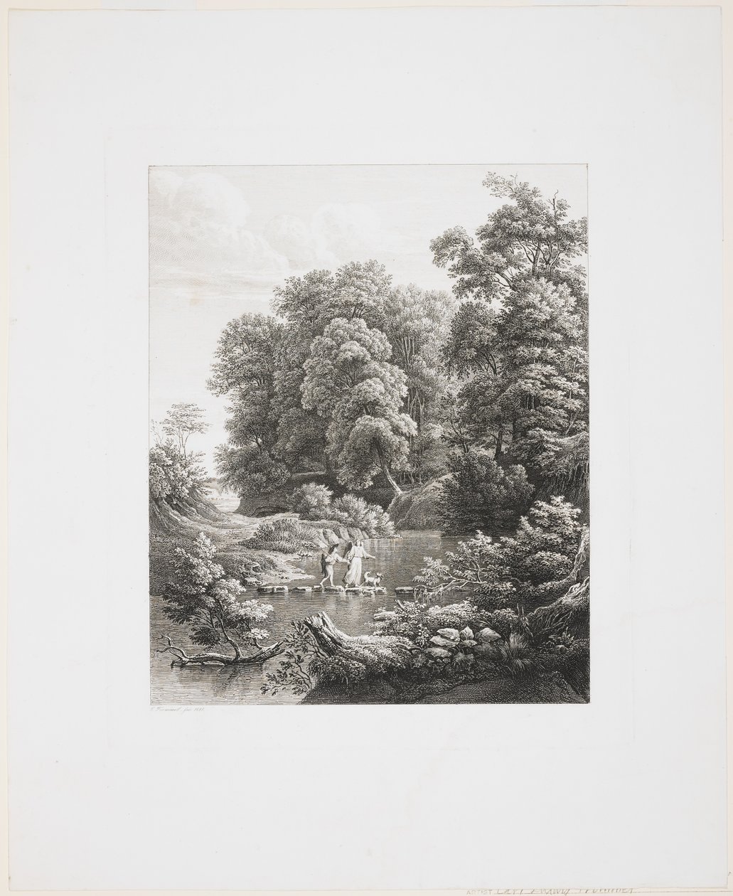 Tobias ve Melek, 1835 by Carl Ludwig Frommel