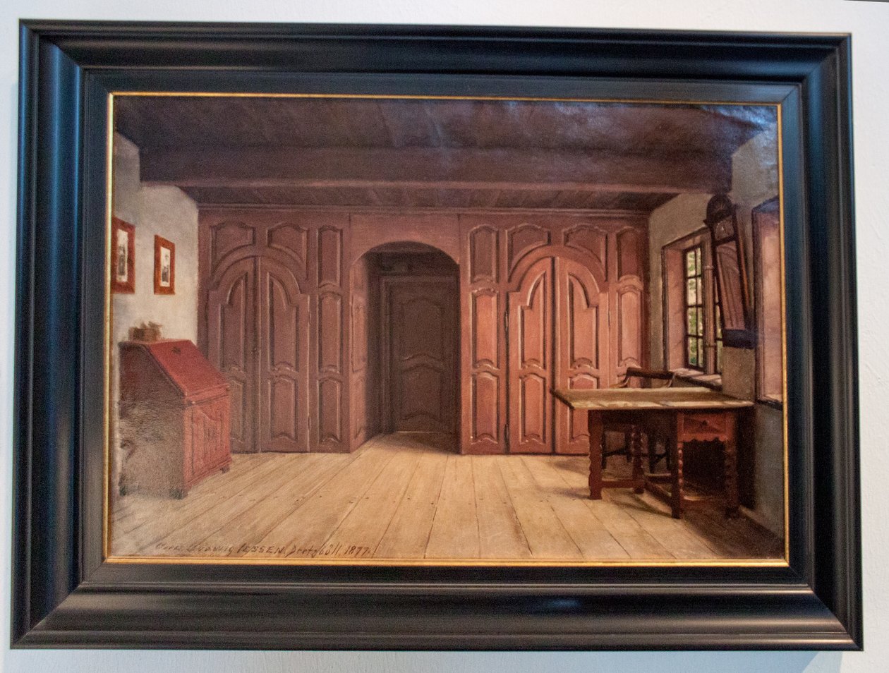 Kuzey çizgili çiftlik evi içiDeutsch: Nordfriesische Bauernstuben by Carl Ludwig Jessen