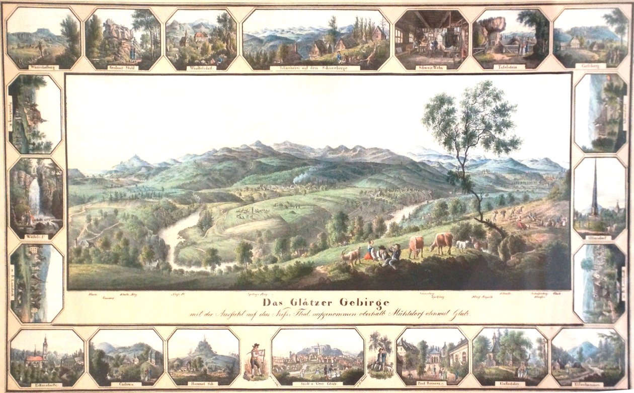 20 küçük manzaralı Glatzer dağları by Carl Mattis