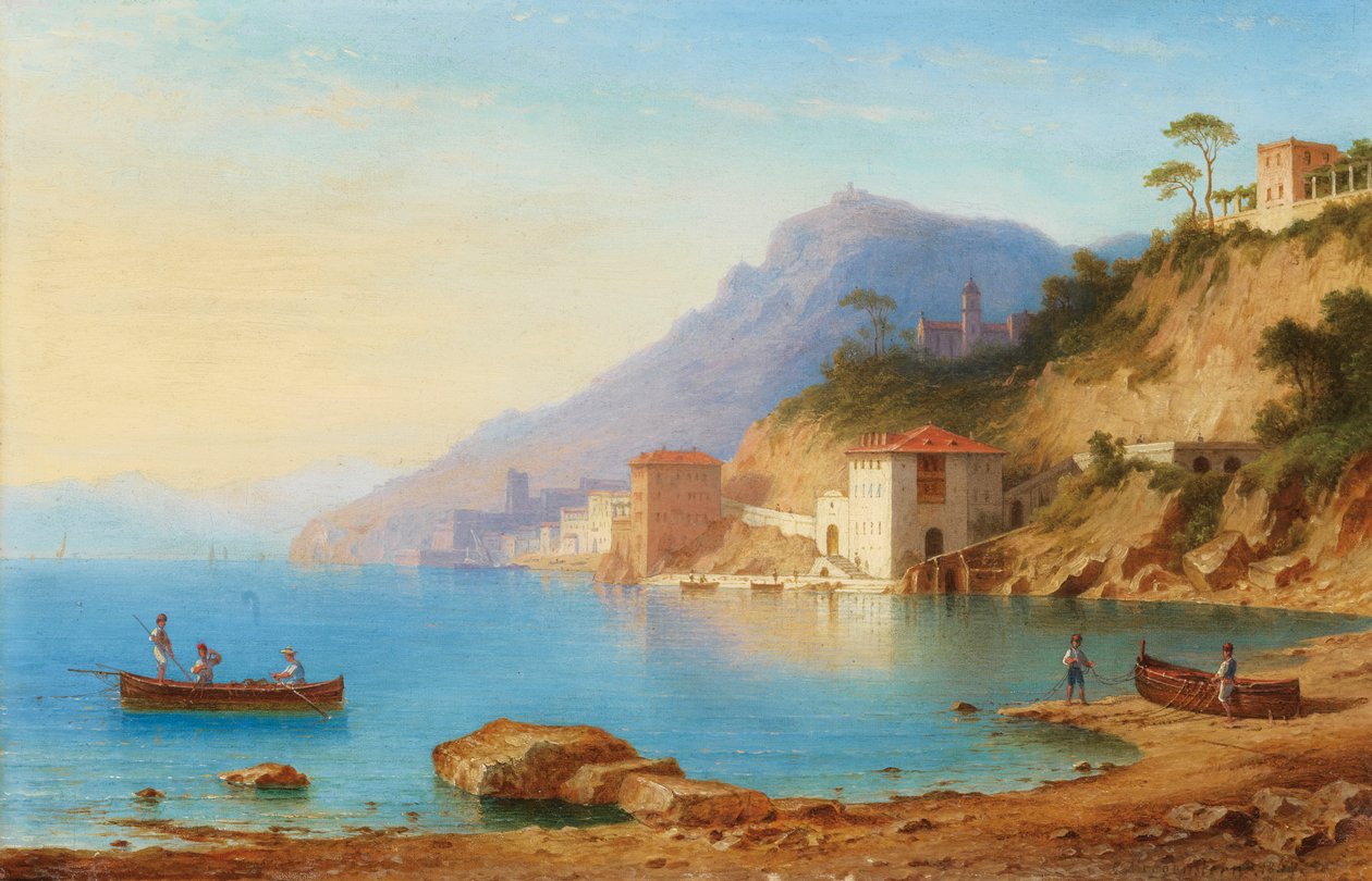 Amalfi sahilinin görünümü by Carl Morgenstern