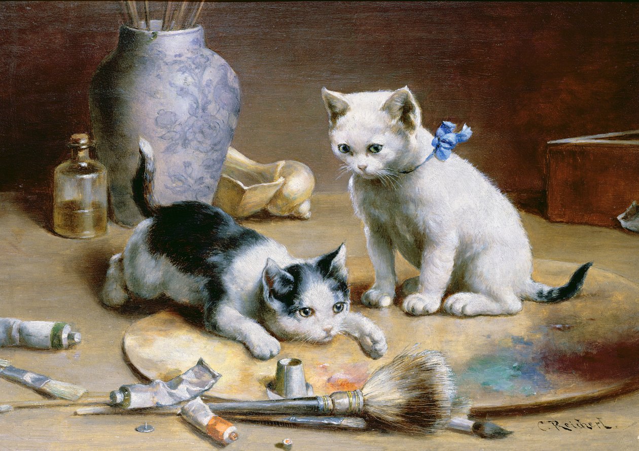 Stüdyo Asistanları (panel) by Carl Reichert