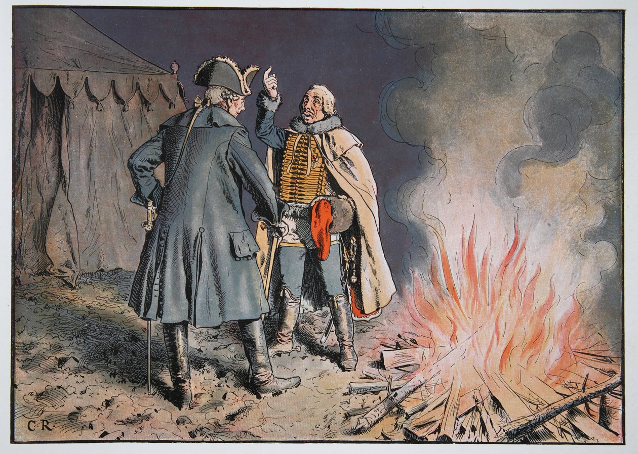 Bunzelwitz kampında, Eylül 1761 by Carl Röchling