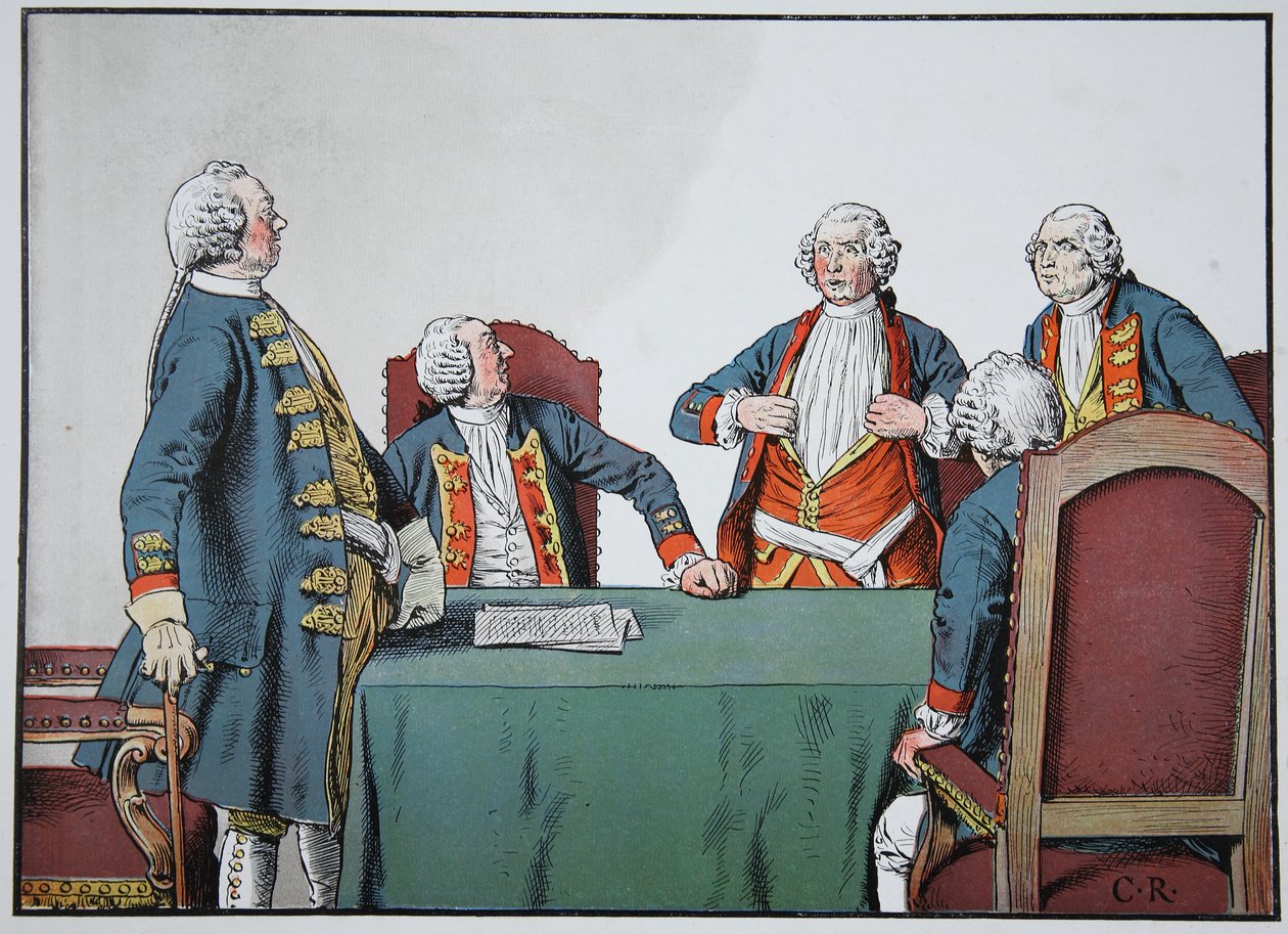 Kral Frederick William I ve Buddenbrock Tümgenerali by Carl Röchling