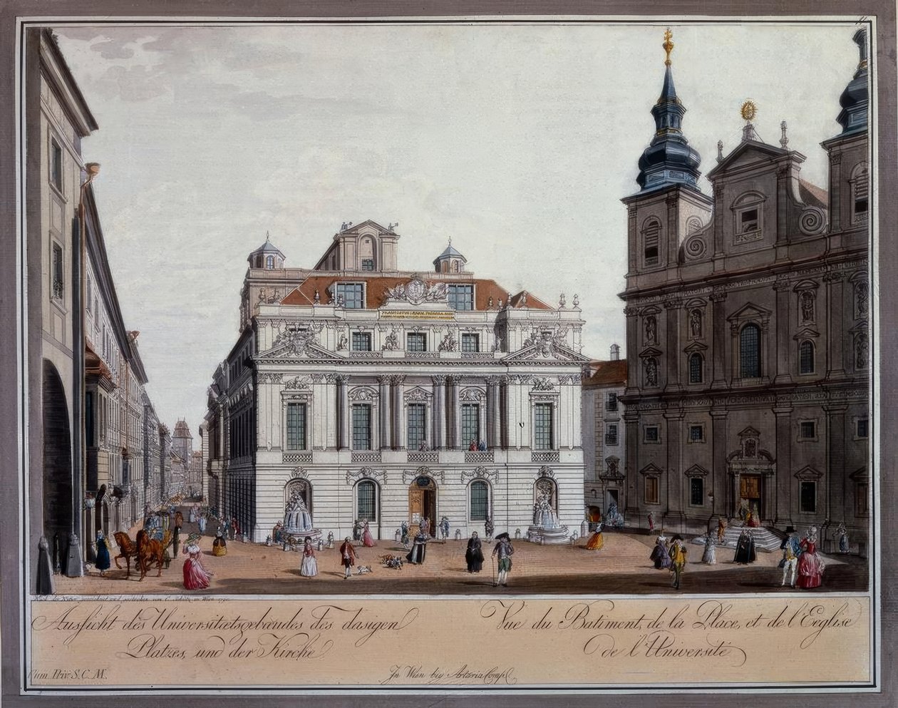 Viyana, Alte Uni / Schütz by Carl Schütz