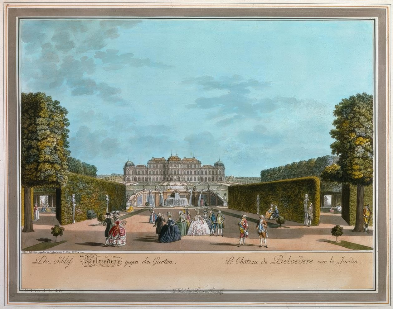 Viyana, Yukarı Belvedere / Schütz by Carl Schütz
