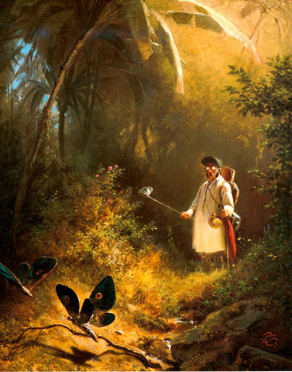 kelebek yakalayıcı by Carl Spitzweg