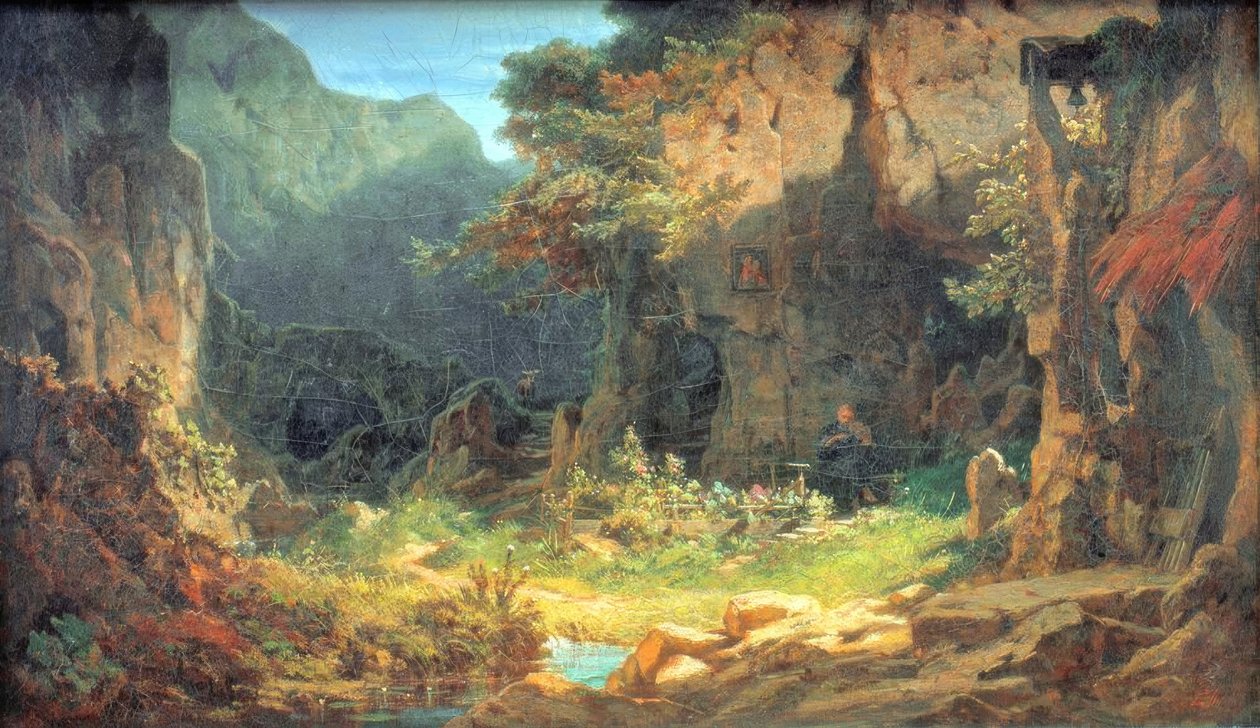 keman münzevi by Carl Spitzweg