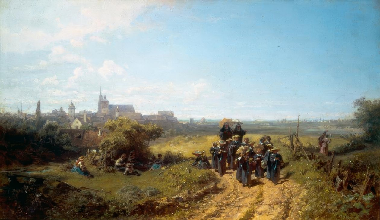 Institutsspaziergang by Carl Spitzweg
