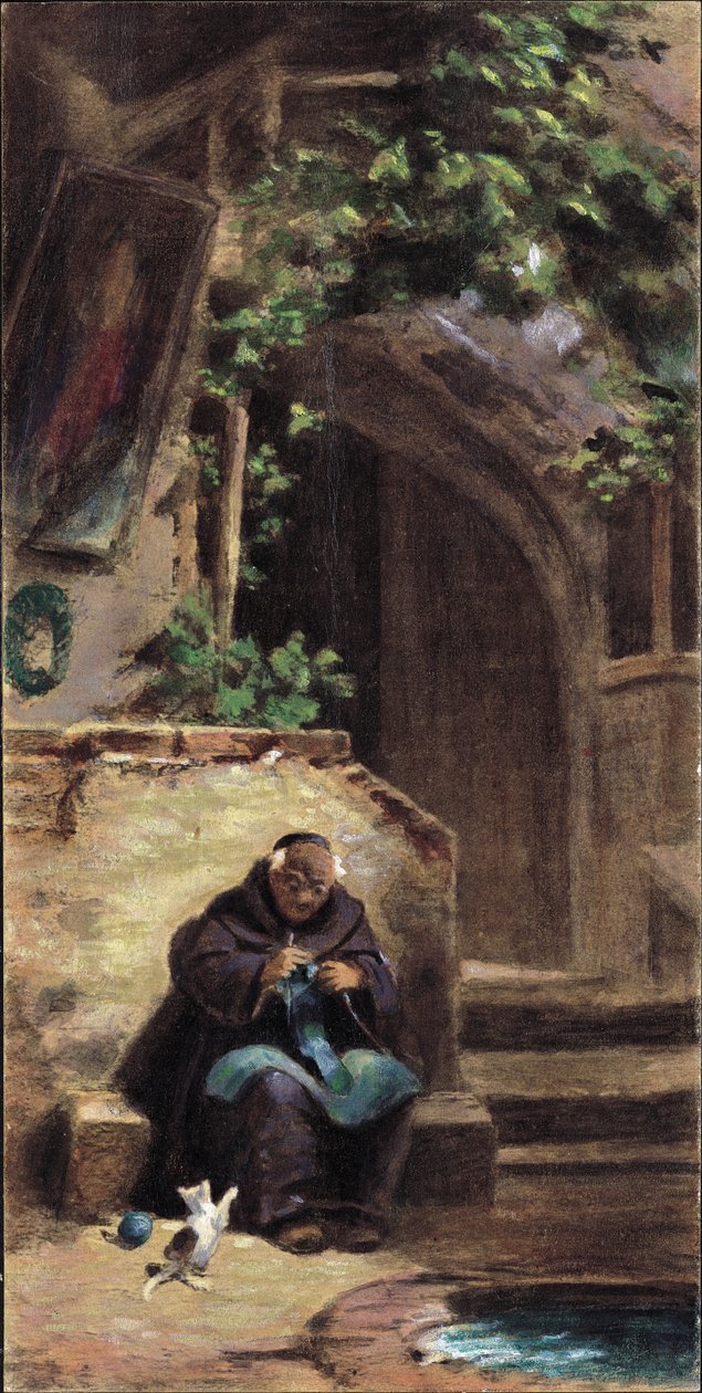 ಹೆಣಿಗೆ ಮಾಂಕ್ ಟರ್ಕ್ by Carl Spitzweg