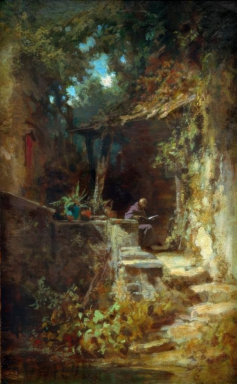 Okuyucu Klausner by Carl Spitzweg