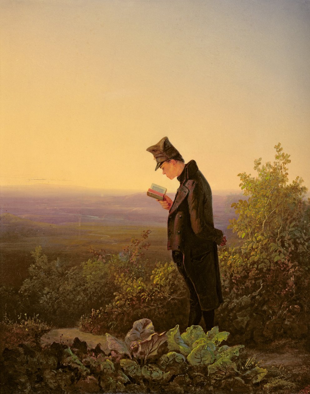 Kısa Yazıyı Okumak, Akşam by Carl Spitzweg