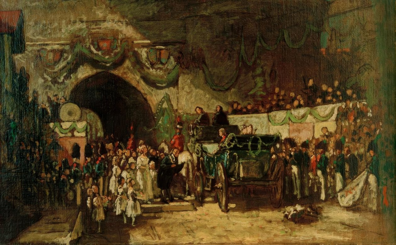 Sakin Ankunft by Carl Spitzweg