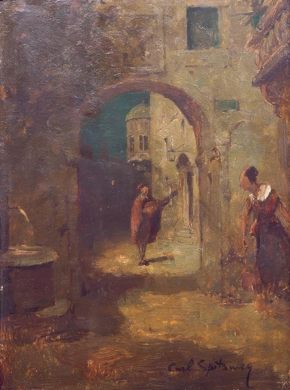 solo serenat by Carl Spitzweg