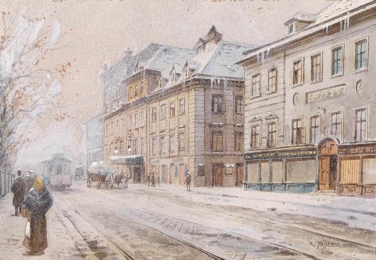 Kışın Theatre an der Wien by Carl Wenzel Zajicek