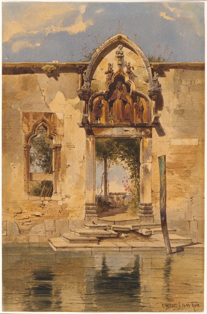 Kanaldan Madonna della Misericordia Portalı by Carl Friedrich Heinrich Werner