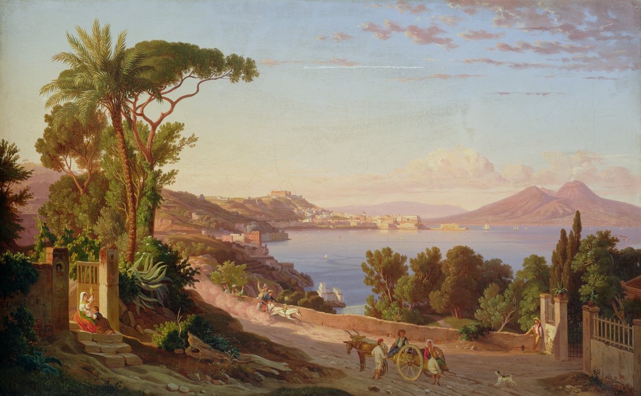 Napoli manzarası by Carl Wilhelm Goetzloff