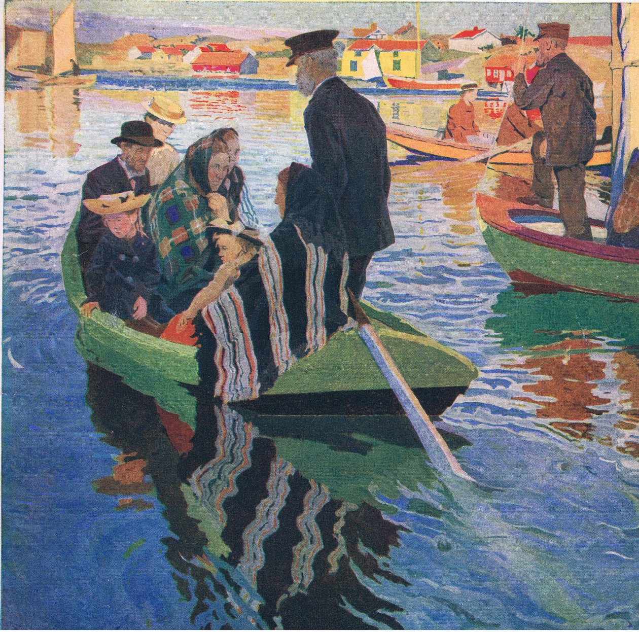 Teknelerde kilise müdavimleri by Carl Wilhelm Wilhelmson