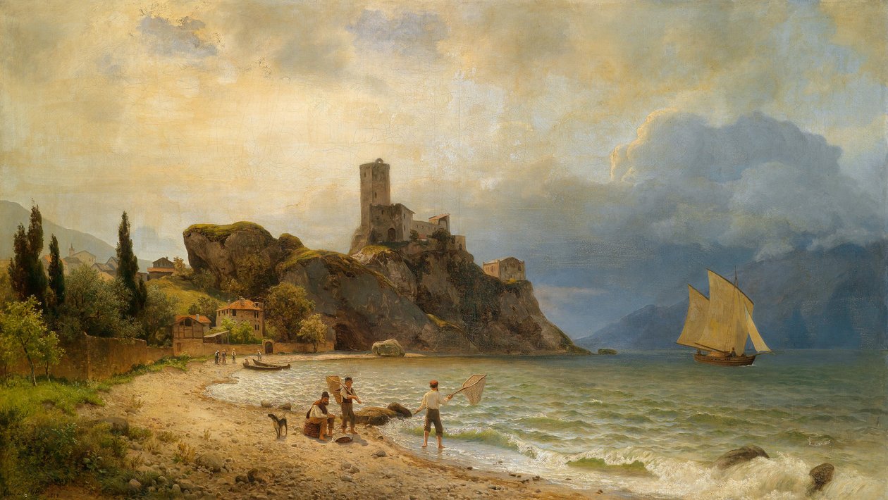 Malcesine körfezinde by Carl von der Hellen