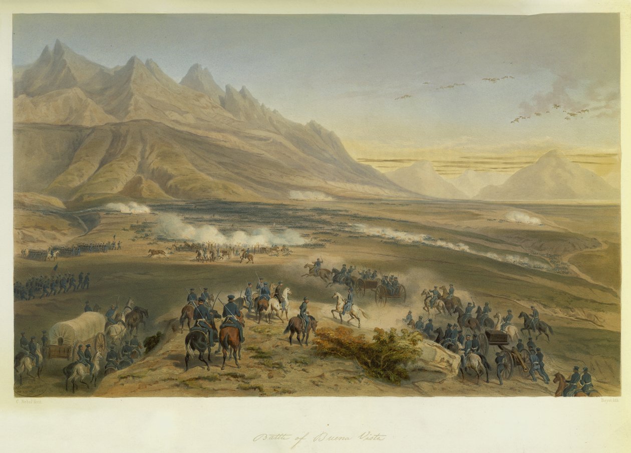 Buena Vista Savaşı by Carl (after) Nebel