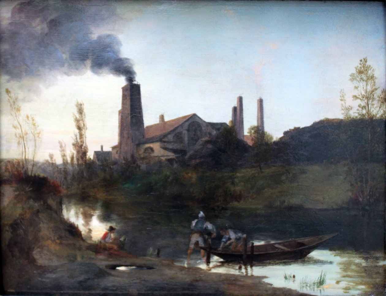 Almanca: "Walzwerk Neustadt-Eberswalde" veya "Eberswalde yakınlarındaki haddehane" Neustadt-Eberswalde Haddehanesi by Carl Blechen