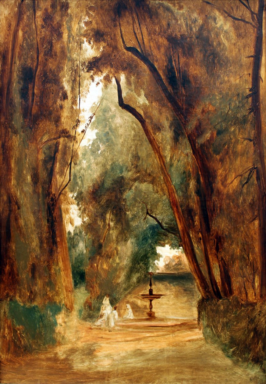 Villa Borghese Parkı by Carl Blechen