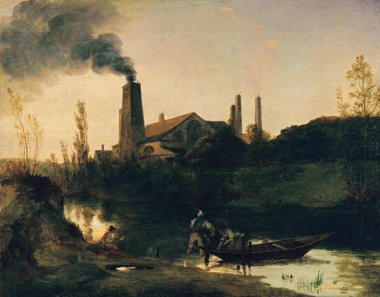 Neustadt-Eberswalde haddehanesi by Carl Blechen