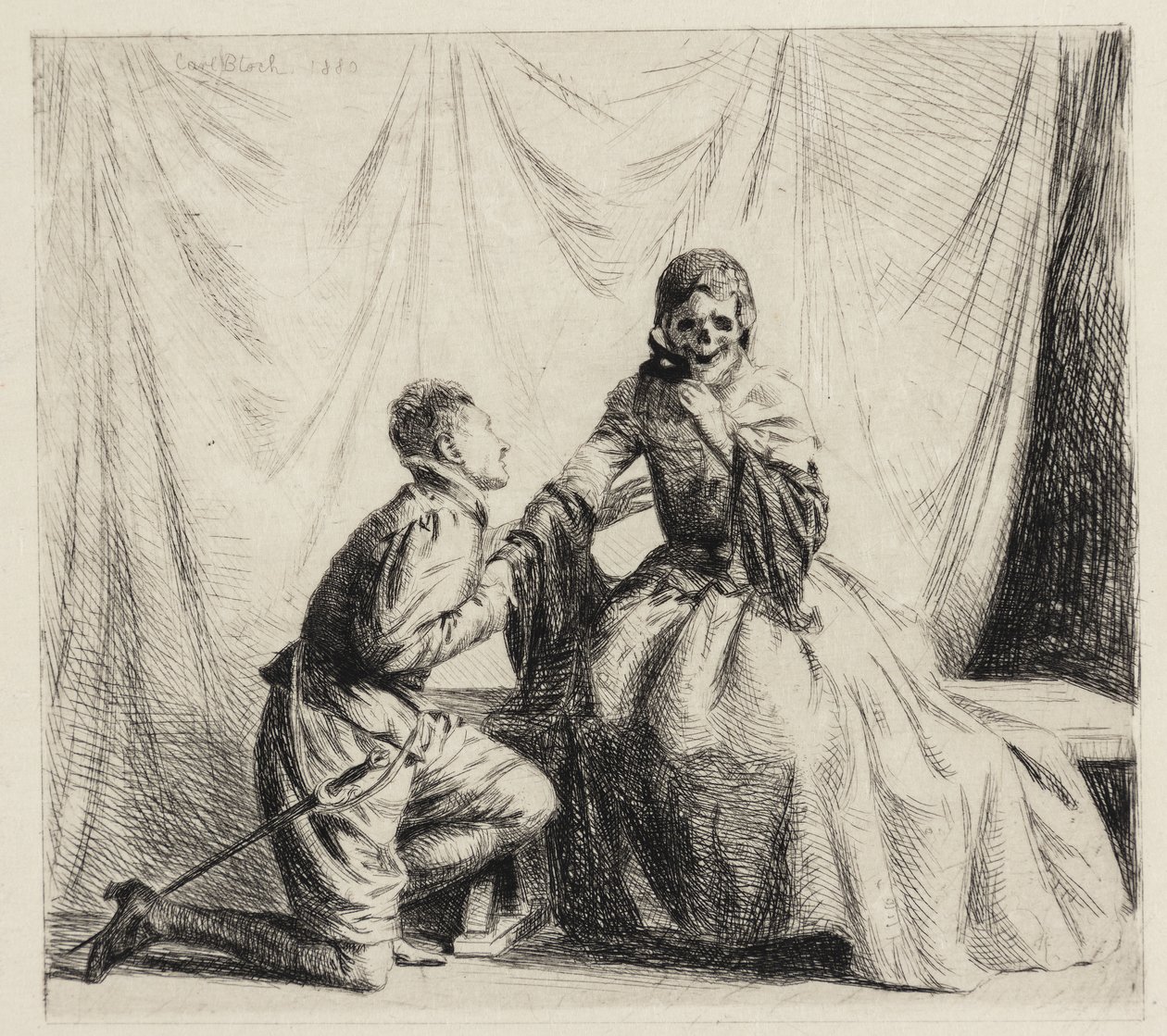 genç adam ve ölüm by Carl Bloch