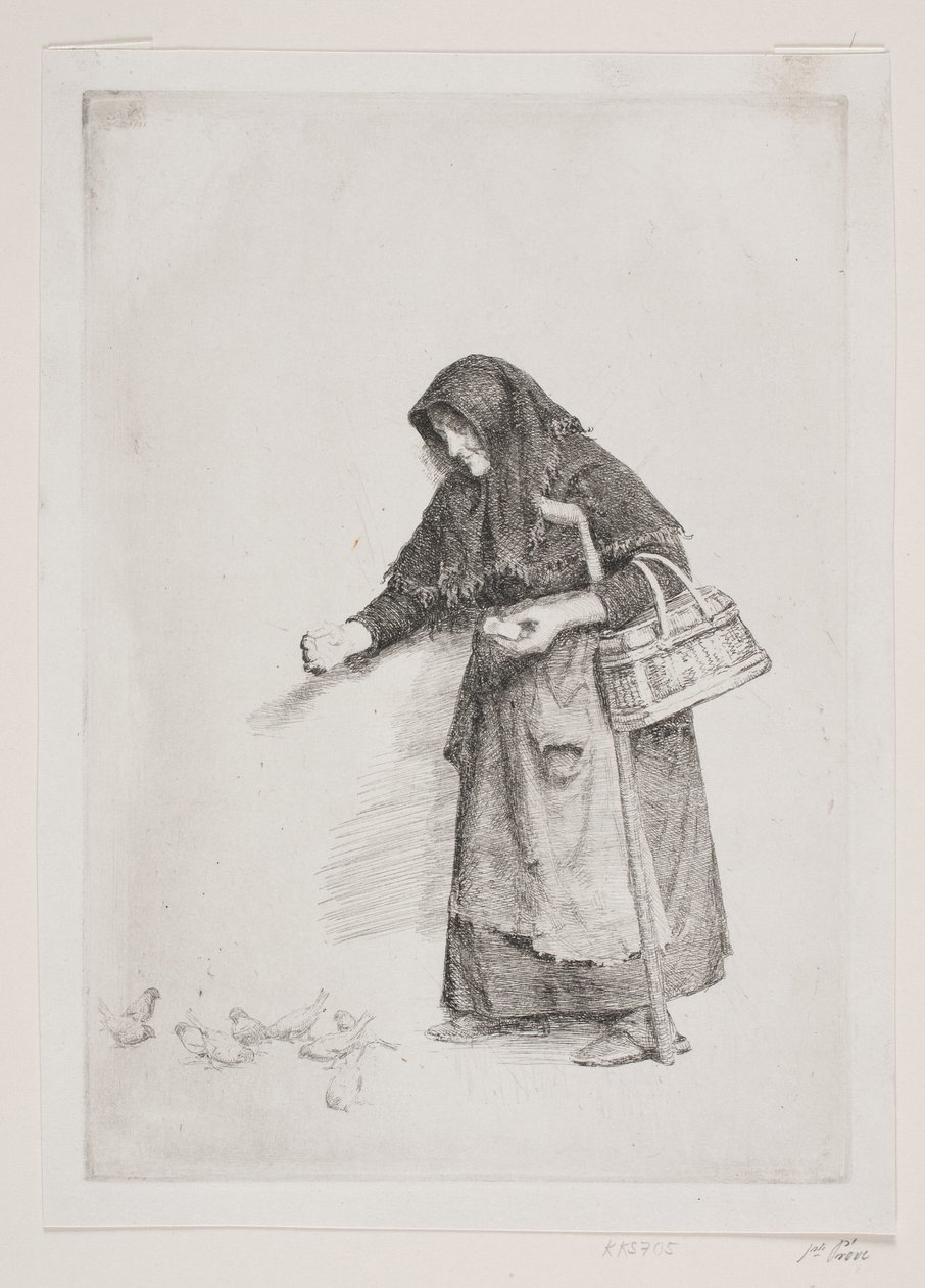 serçeler ile karısı by Carl Bloch