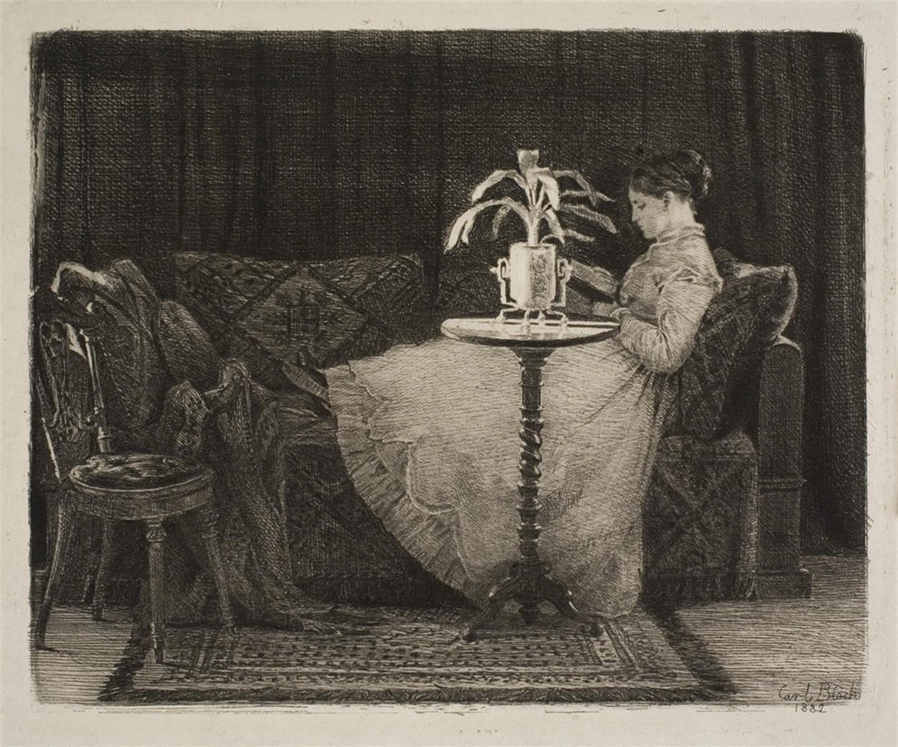 okuma bayan by Carl Bloch