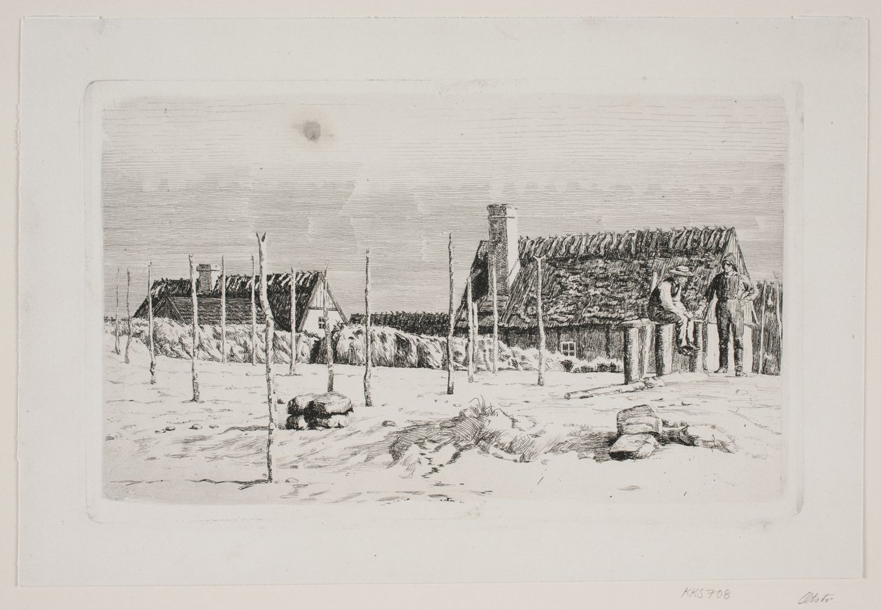 Hornbæk'te parti. Pazar sabahı by Carl Bloch
