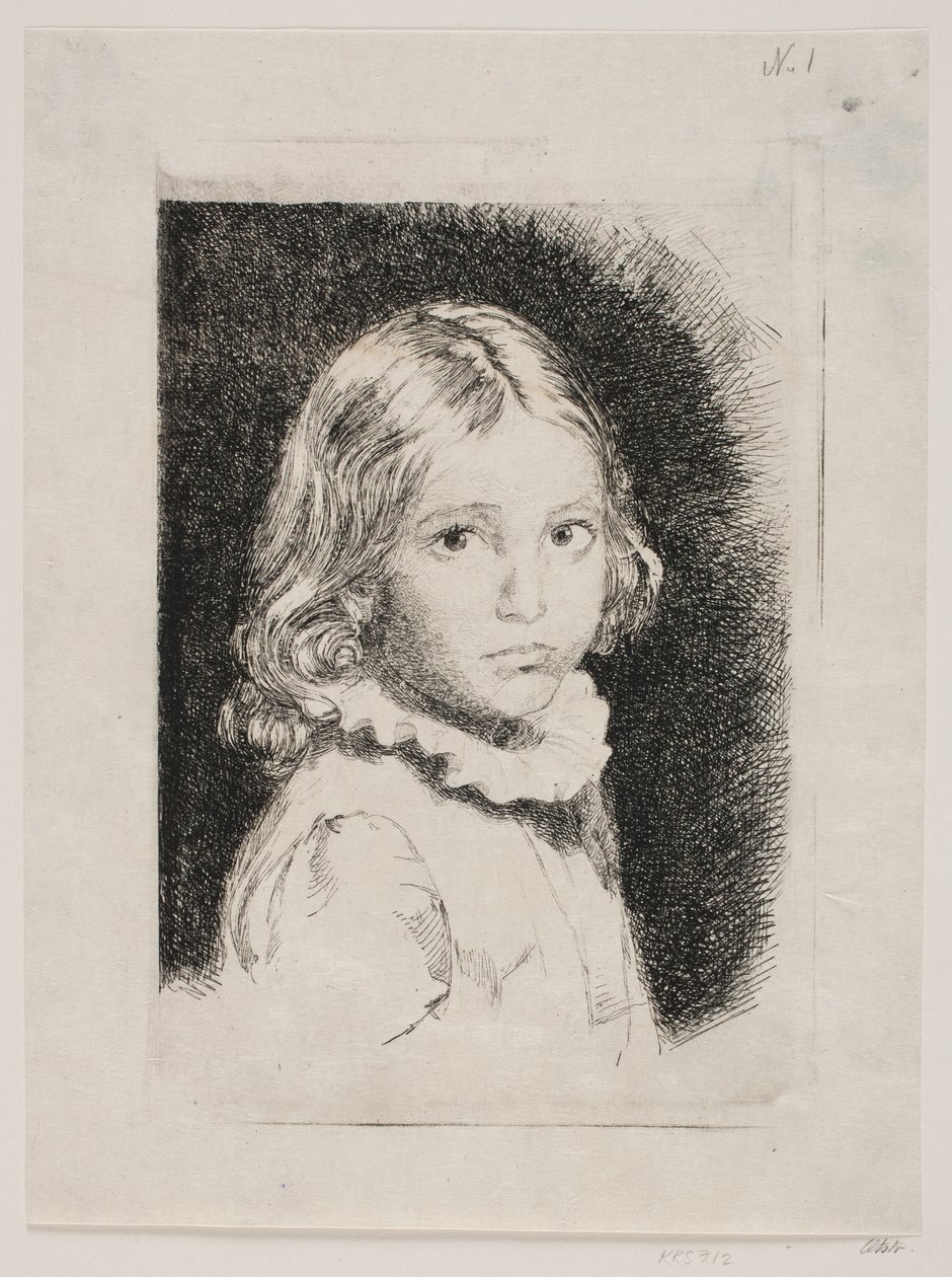 Clara Emilie Rose Bloch'un Portresi by Carl Bloch