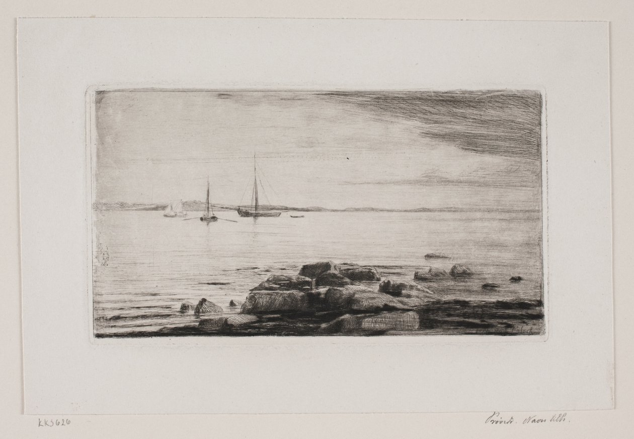 Hellebæk'teki plaj bölümü by Carl Bloch