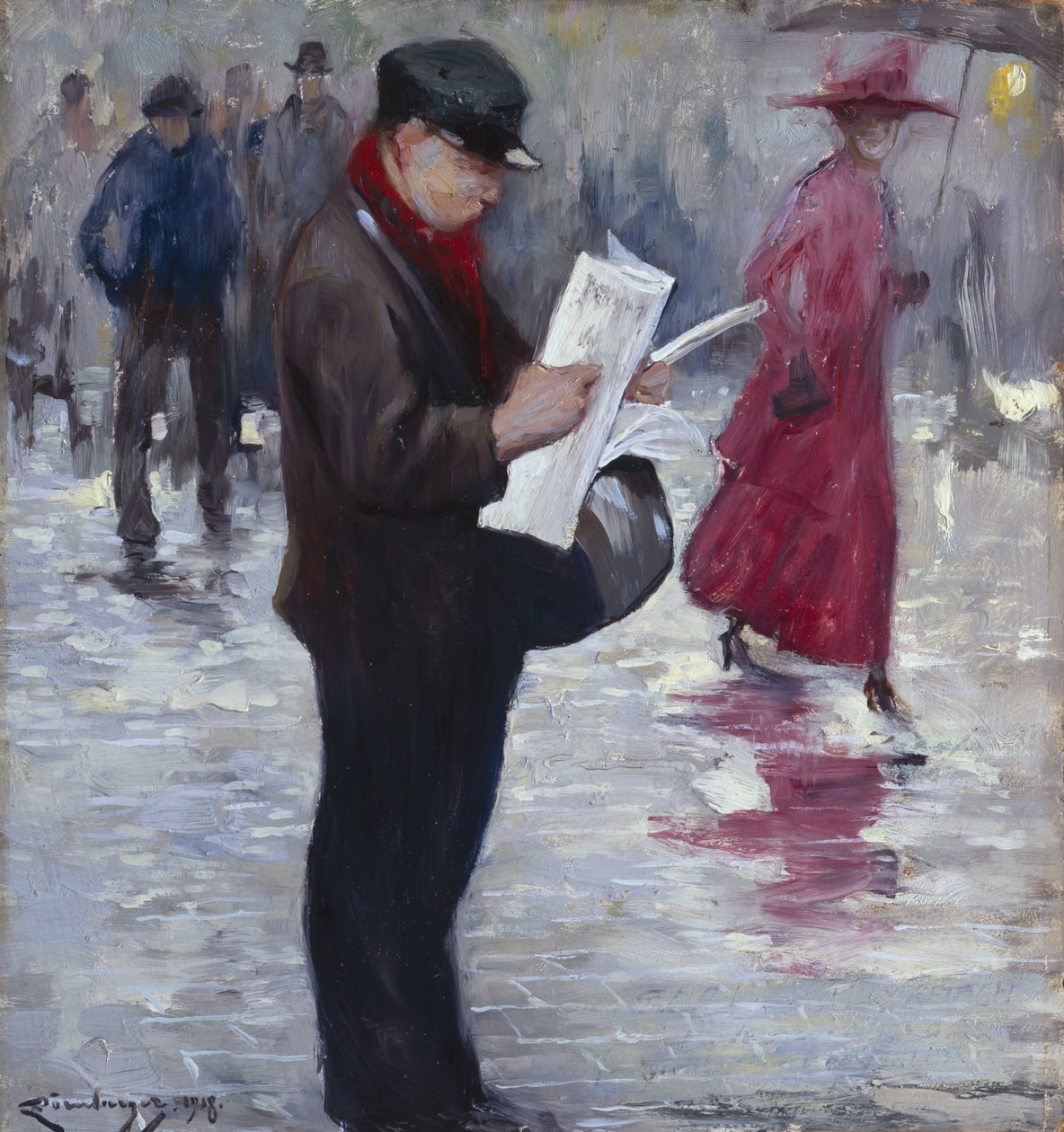 Gazete satıcısı by Carl Doernberger