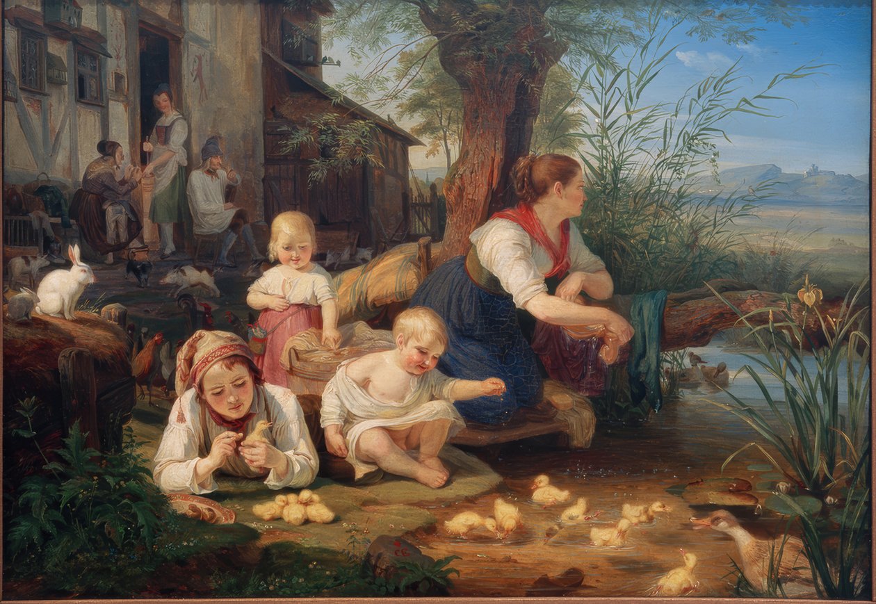 çocuklu anne by Carl Engel von Rabenau