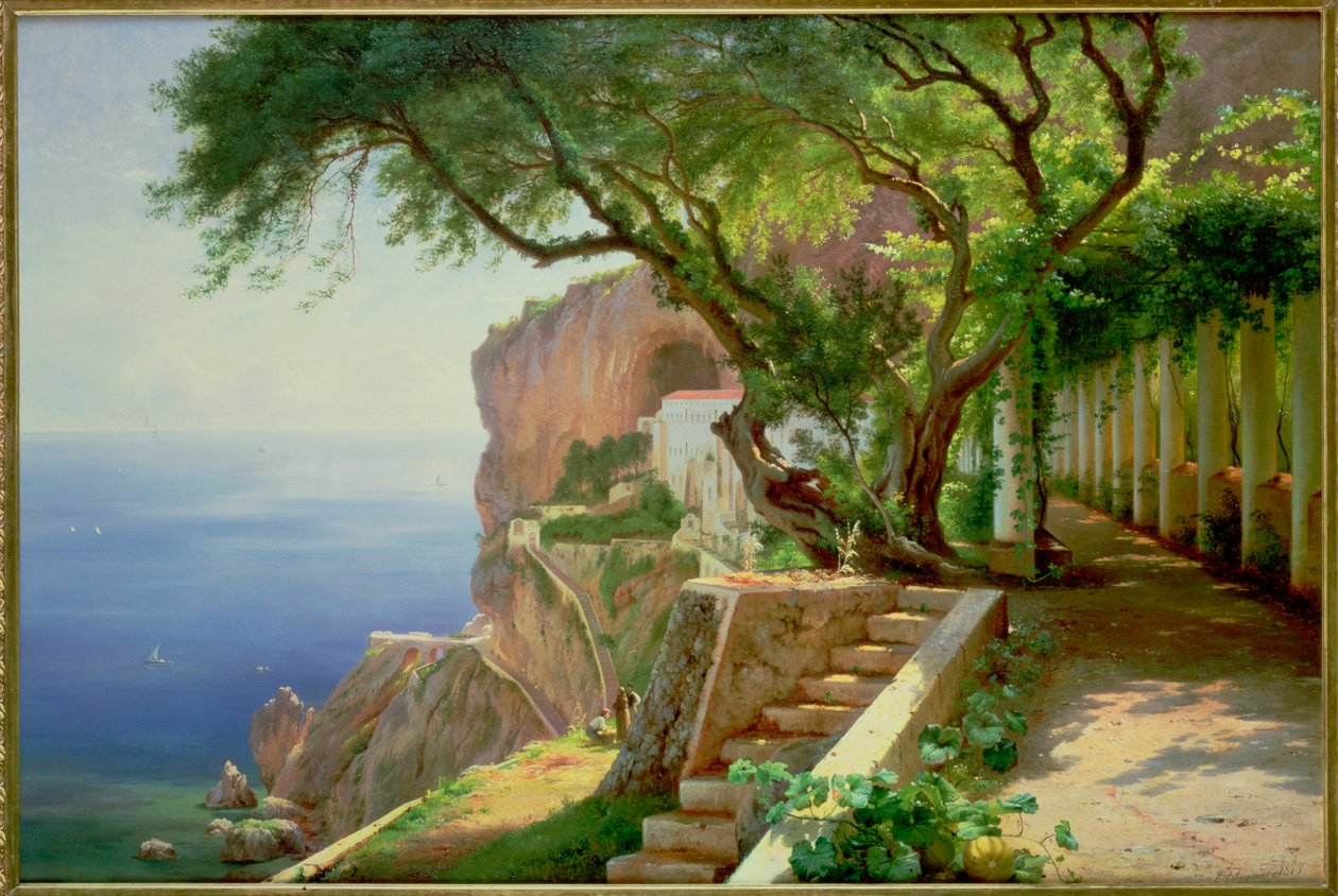 Amalfi (tuval üzerine yağlı boya) by Carl Frederick Aagaard