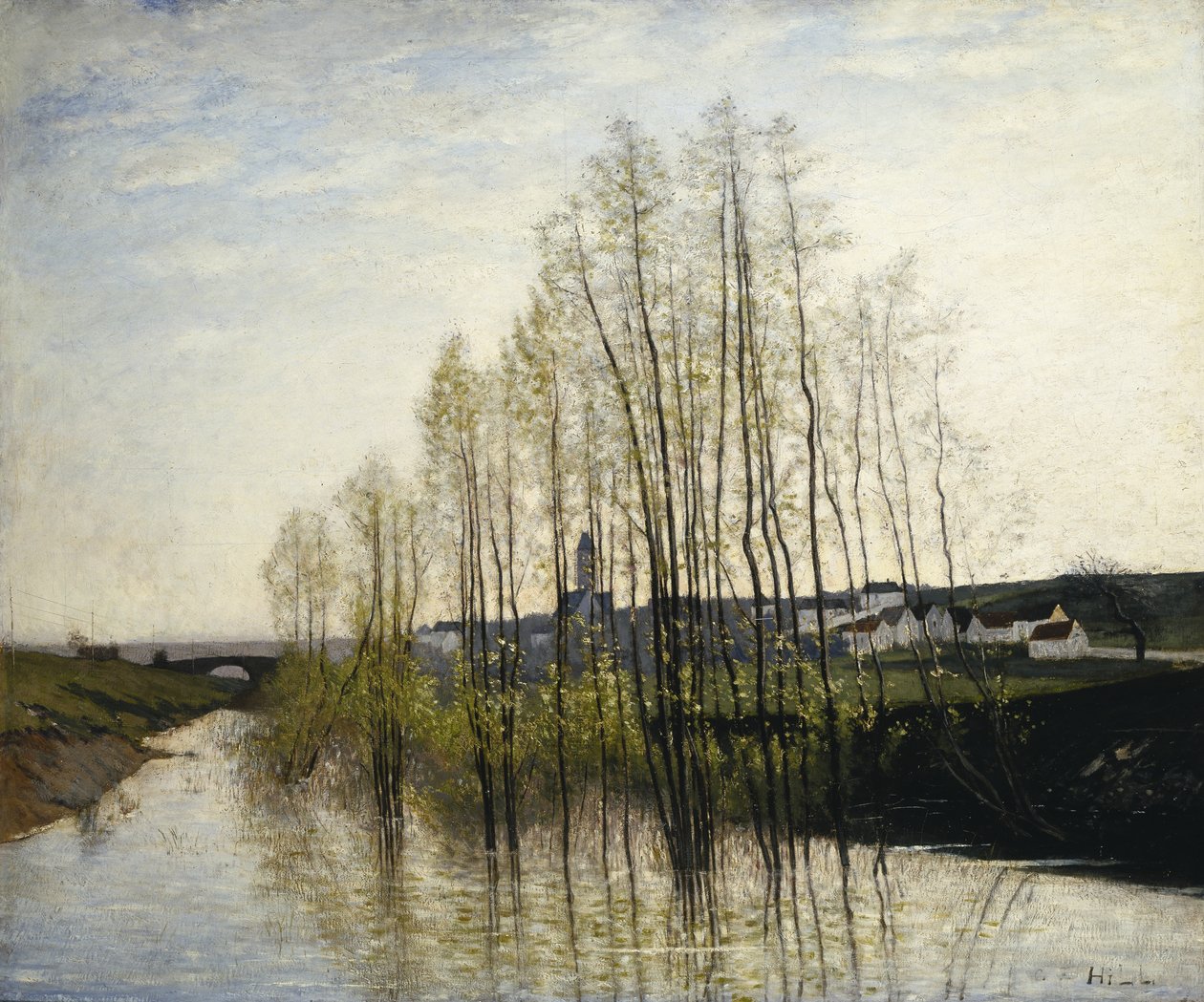 Nehir Manzarası, Şampanya, 1876 by Carl Fredrik Hill