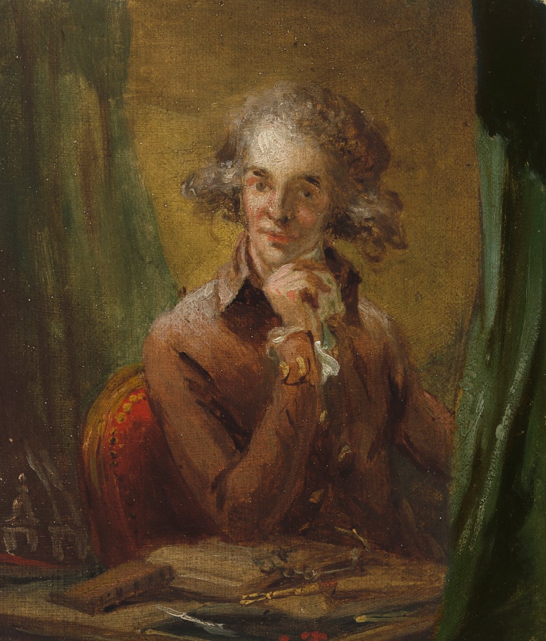 Benjamin Latrobe, c. 1790. by Carl Fredrik von Breda