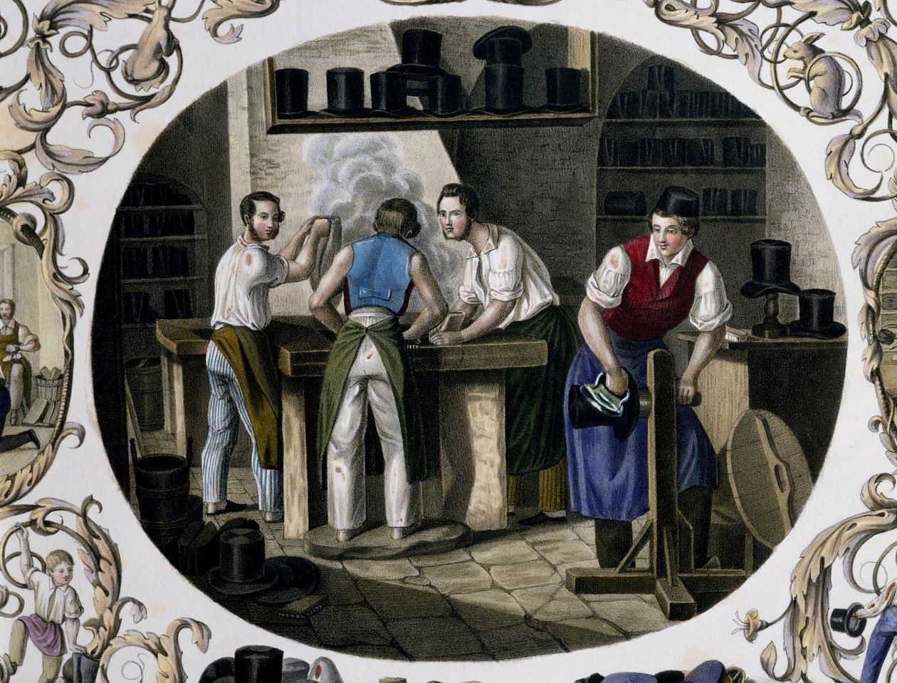 şapkacı dükkanı by Carl and Geiger Peter Johann Nepomuk Kunz