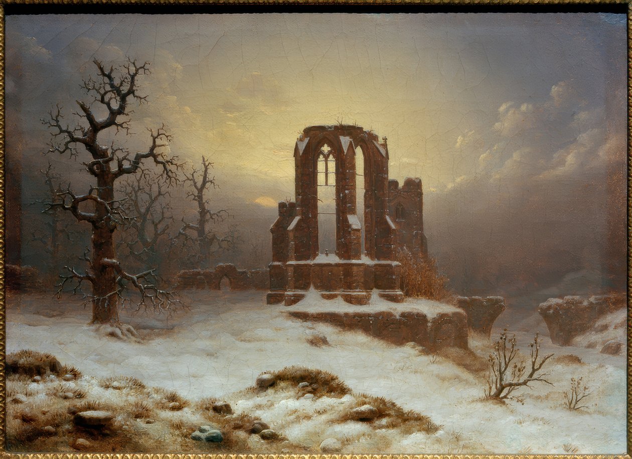 Karda kilise kalıntıları by Carl Georg Adolph Hasenpflug