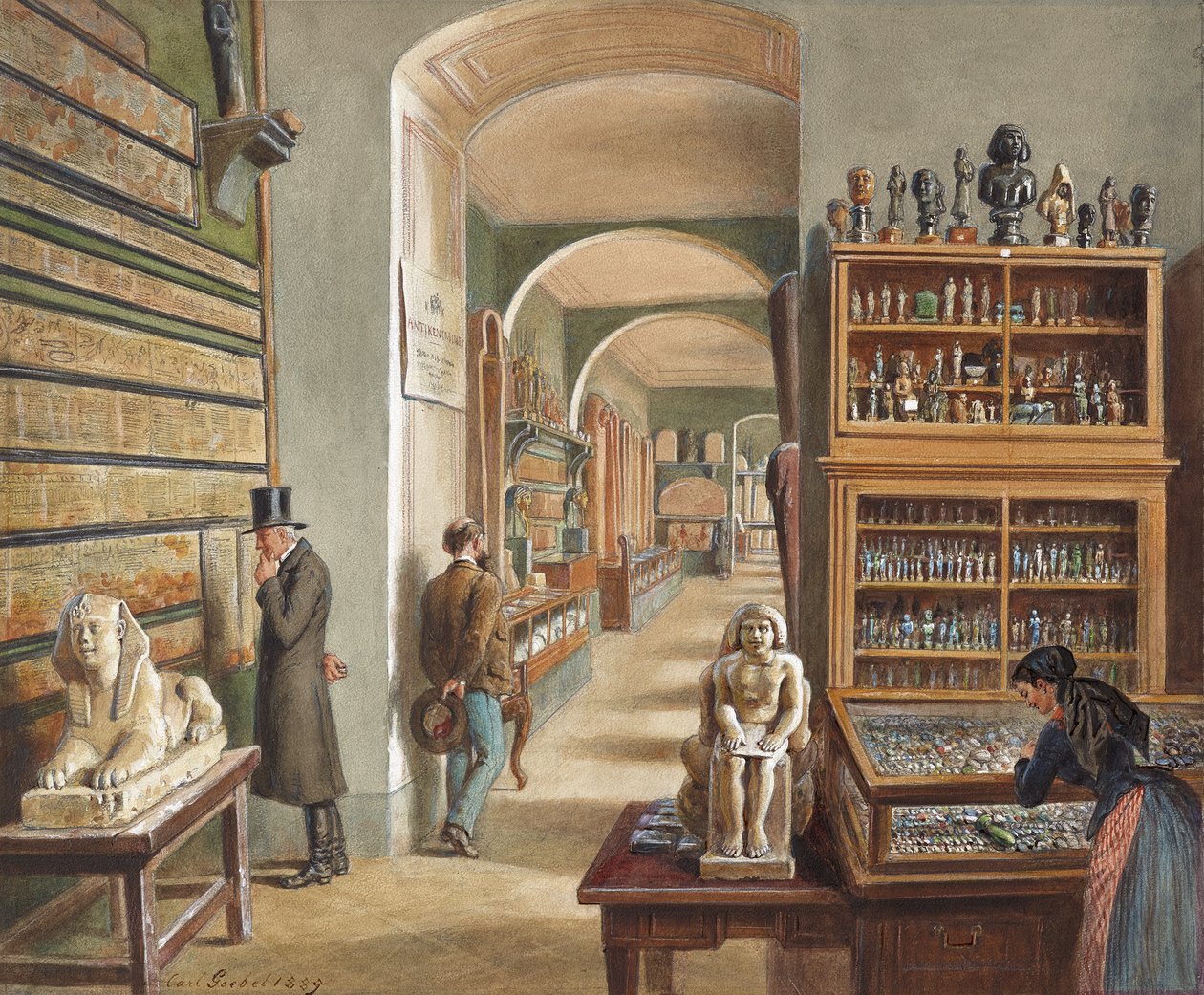 Mısır koleksiyonundaki ikinci kabine by Carl Goebel d. J.