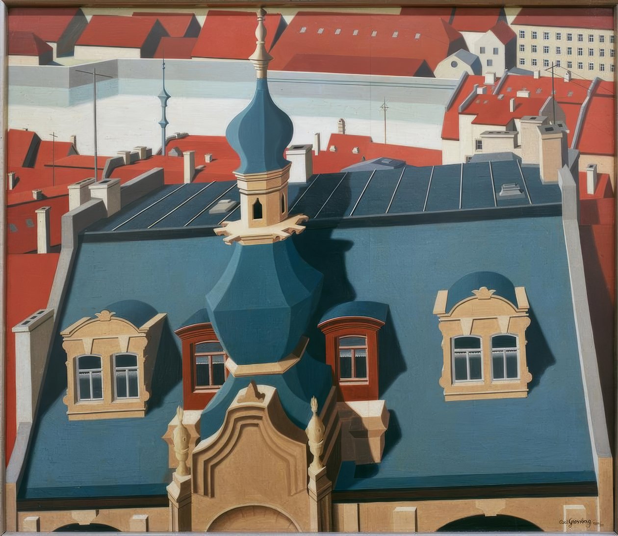Würzburg, çatılar by Carl Grossberg