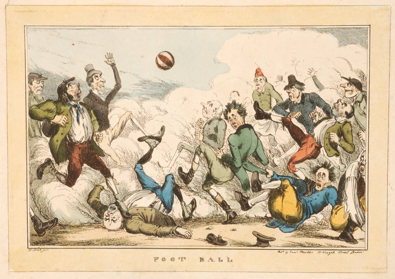 Londra sokaklarında futbol, 1820 by Carl H. Heath