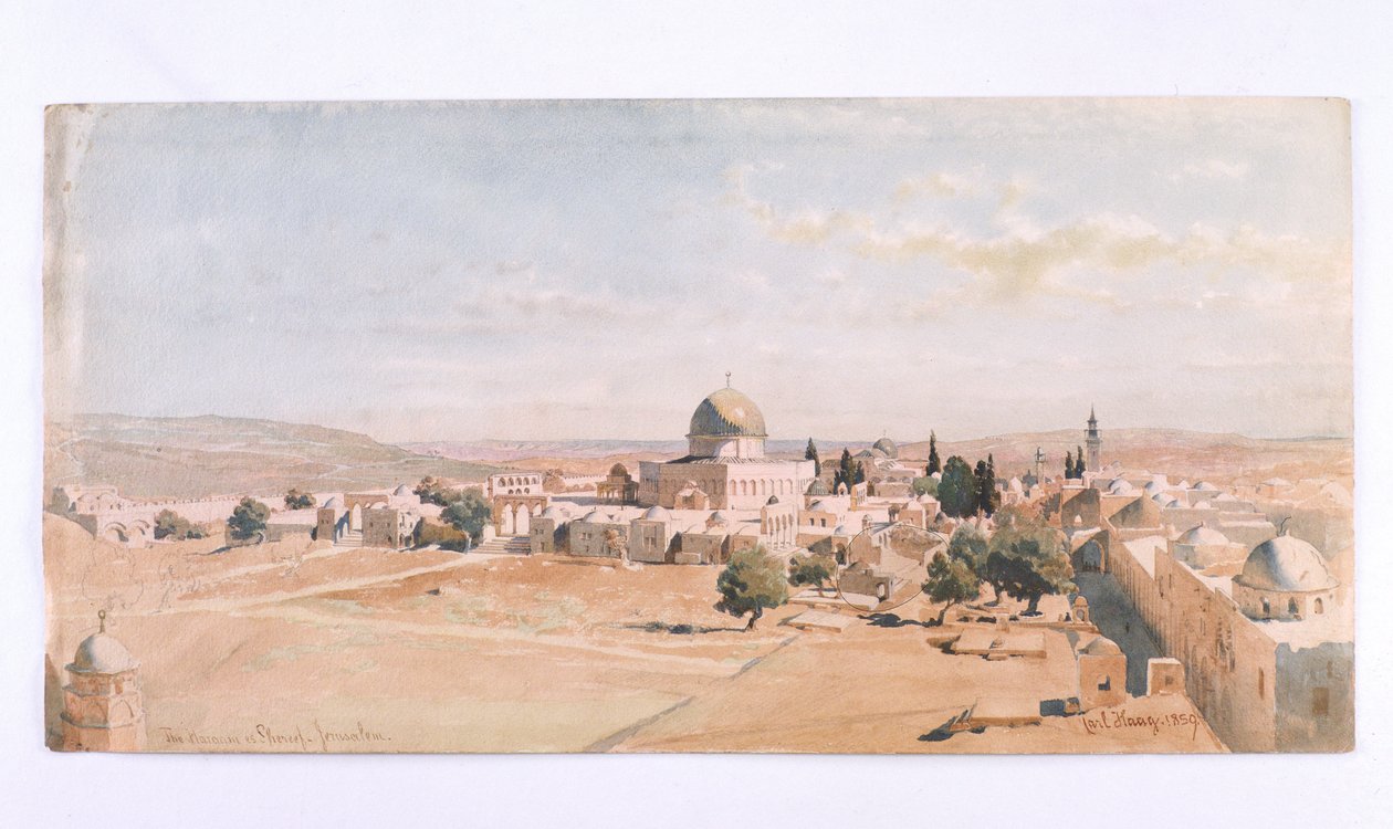 'Haraam es Shereef, Kudüs', 1895 by Carl Haag